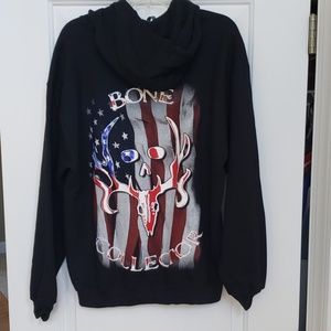 Bone Collector Patriotic Hoodie Size Medium
